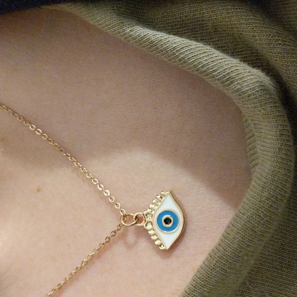 Evil eye necklace with pendant - Picture 1 of 6